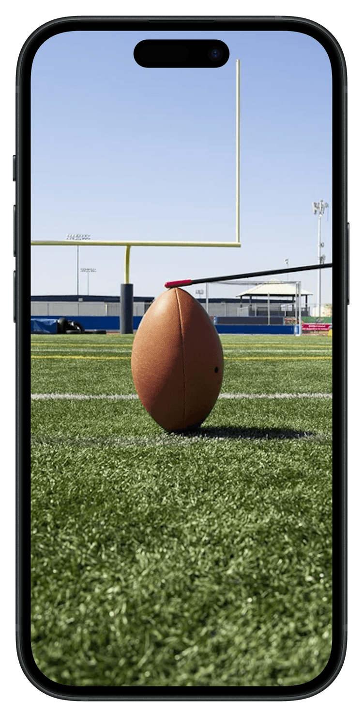Boyfriend with a football